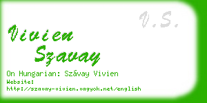 vivien szavay business card